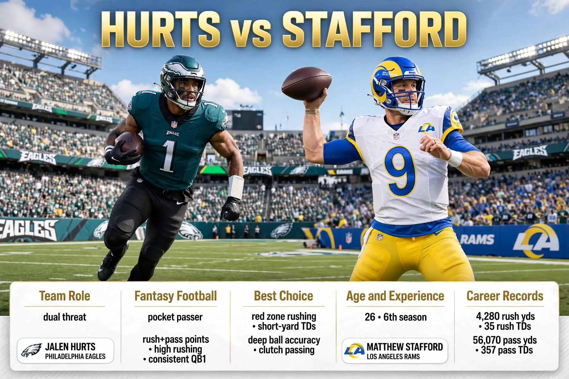 Hurts or Stafford